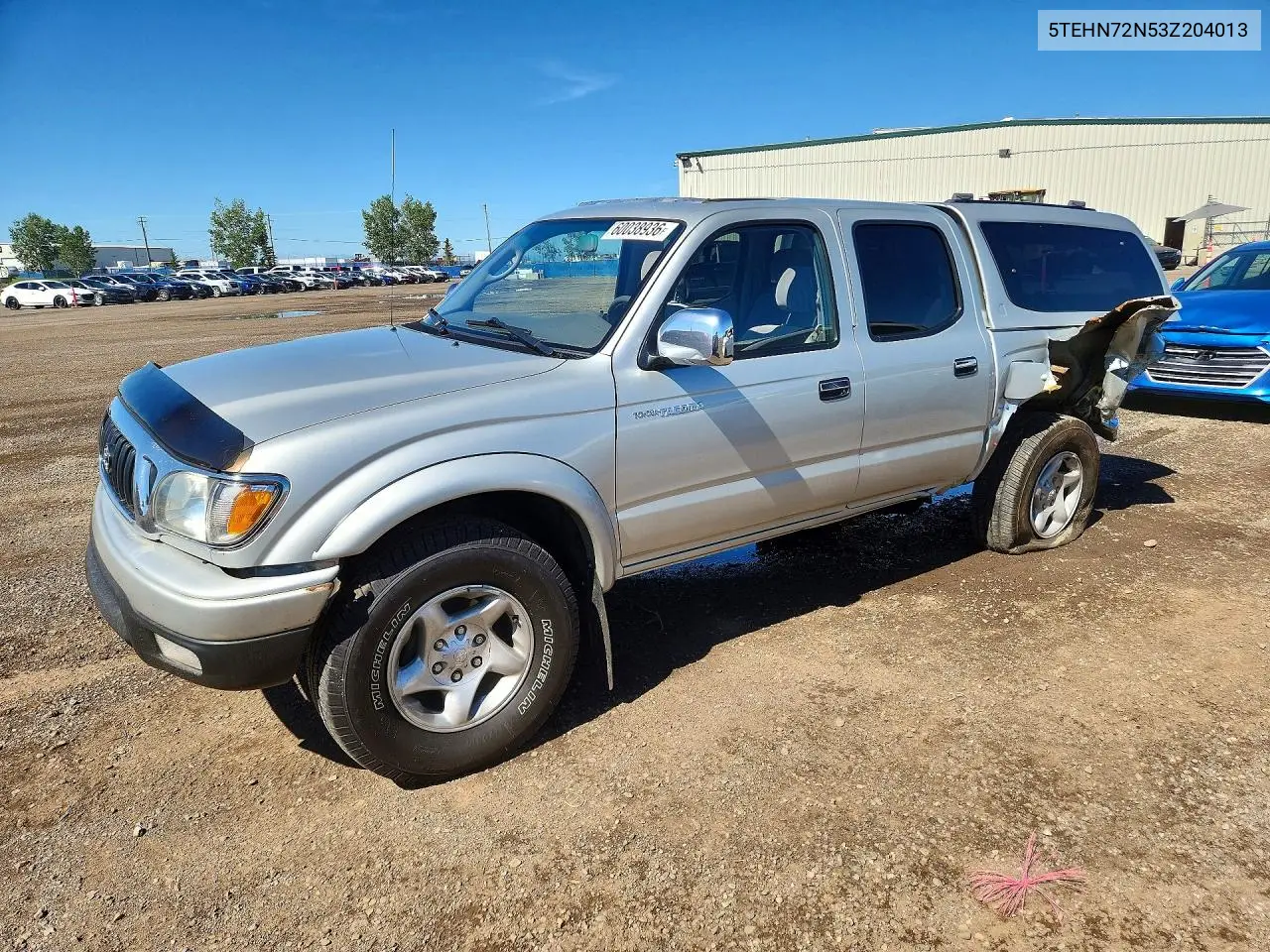 TOYOTA TACOMA 2003, VIN 5TEHN72N53Z204013