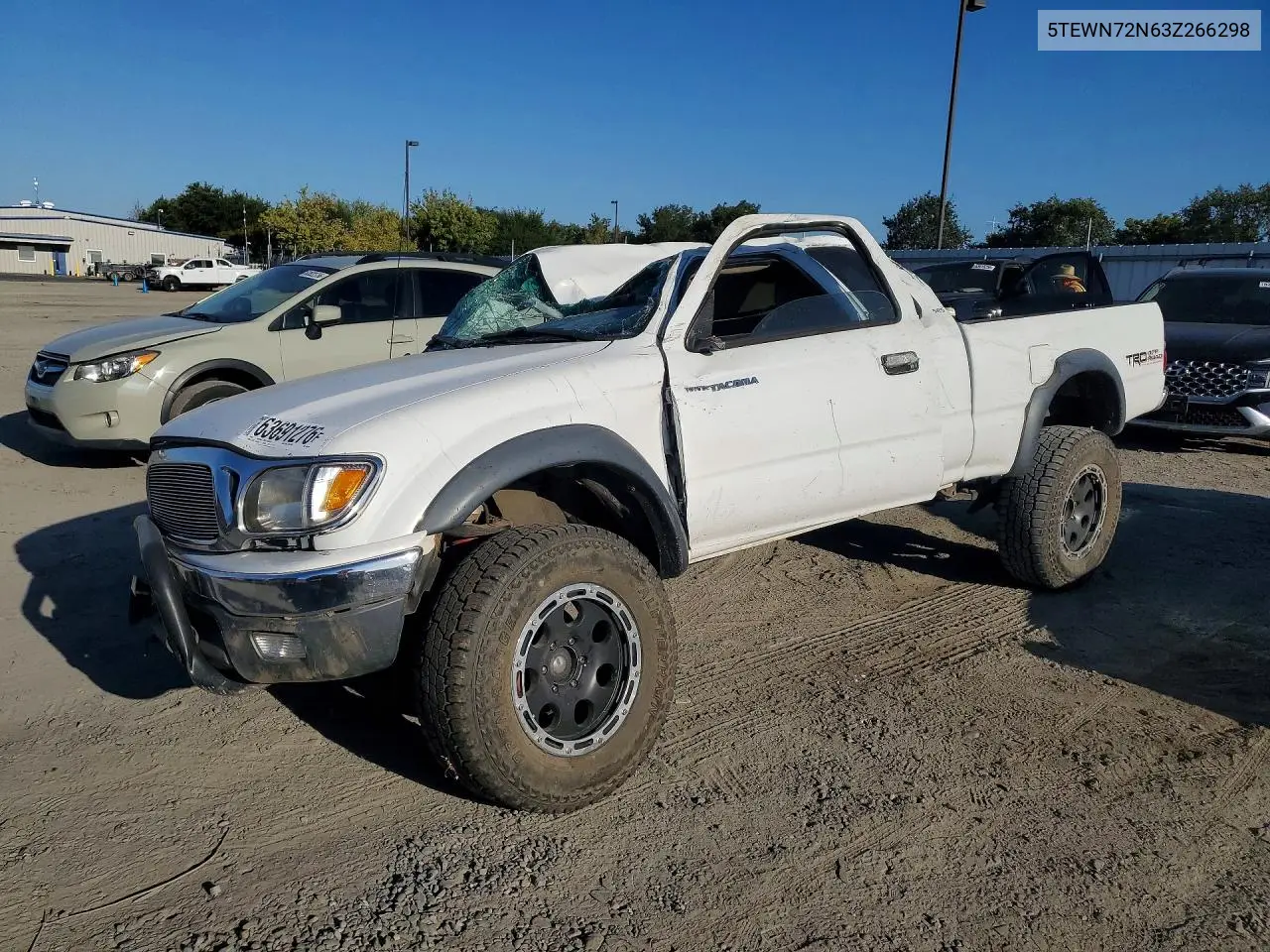 TOYOTA TACOMA 2003, VIN 5TEWN72N63Z266298