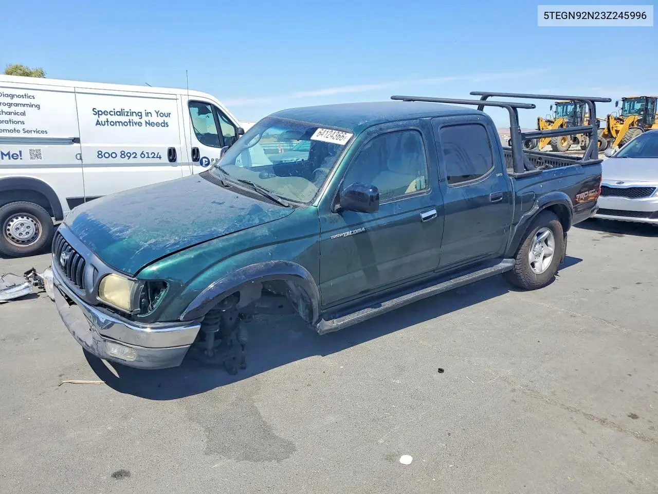 TOYOTA TACOMA 2003, VIN 5TEGN92N23Z245996