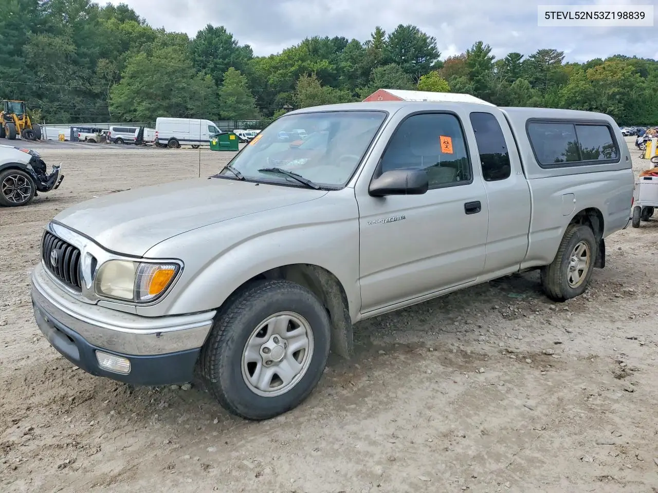 TOYOTA TACOMA 2003, VIN 5TEVL52N53Z198839