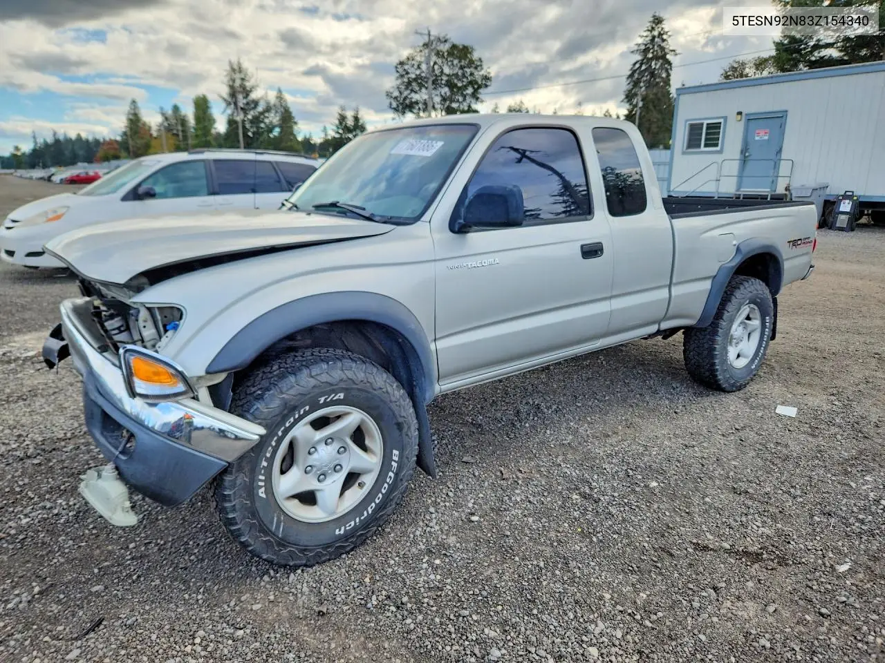 TOYOTA TACOMA 2003, VIN 5TESN92N83Z154340
