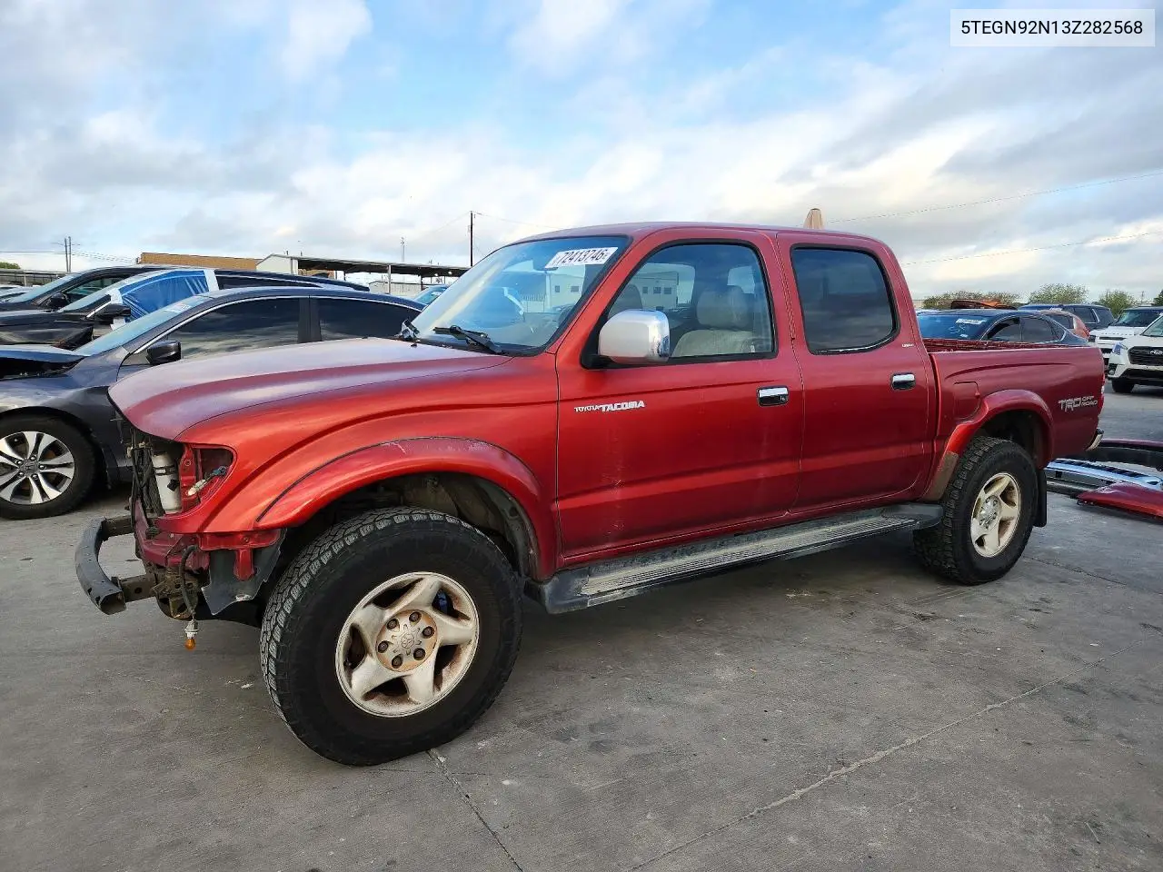 TOYOTA TACOMA 2003, VIN 5TEGN92N13Z282568