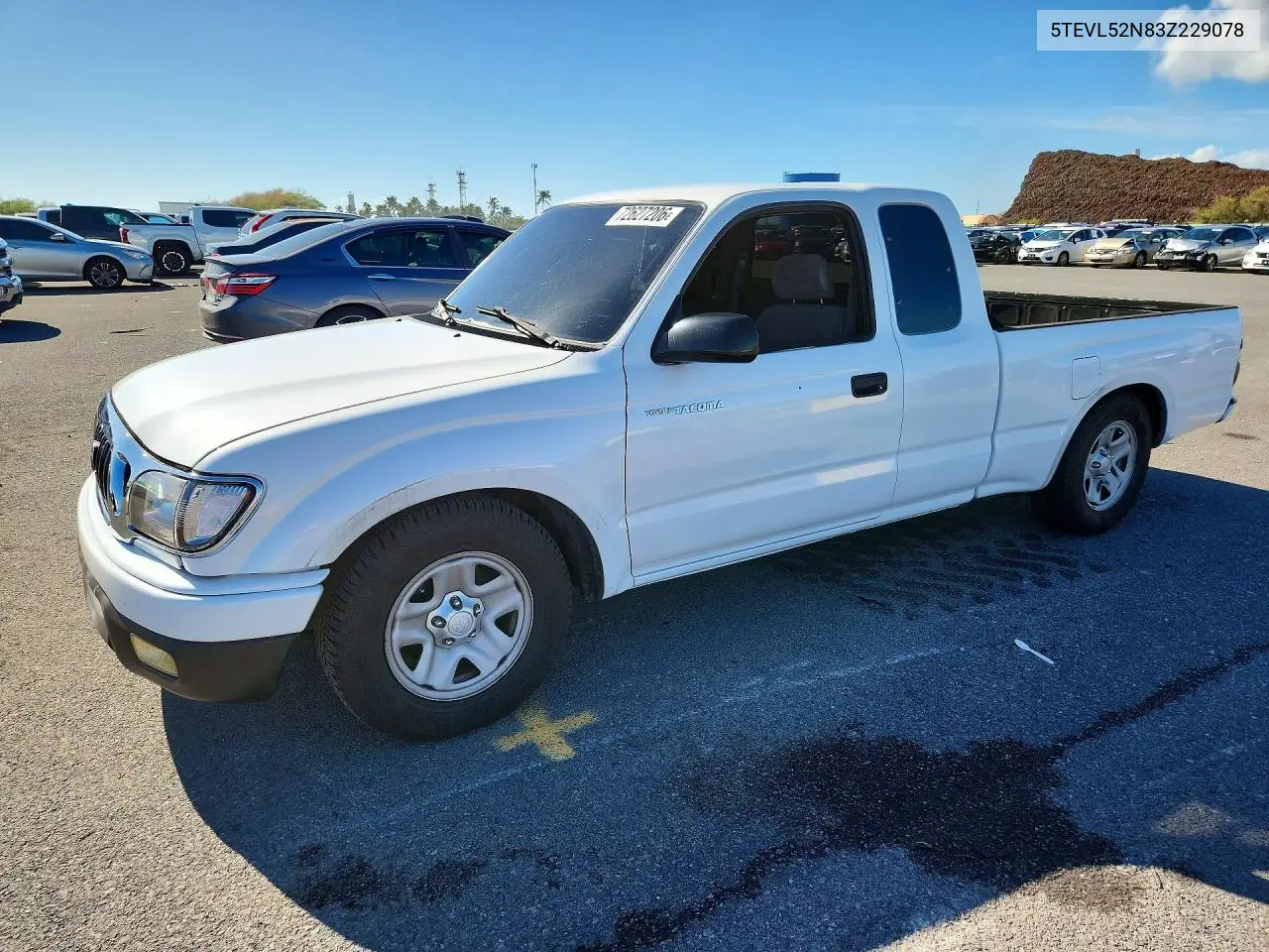 TOYOTA TACOMA 2003, VIN 5TEVL52N83Z229078