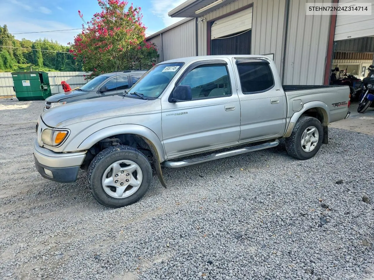 TOYOTA TACOMA 2004, VIN 5TEHN72N24Z314714