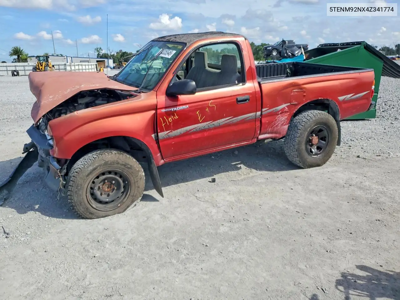 TOYOTA TACOMA 2004, VIN 5TENM92NX4Z341774