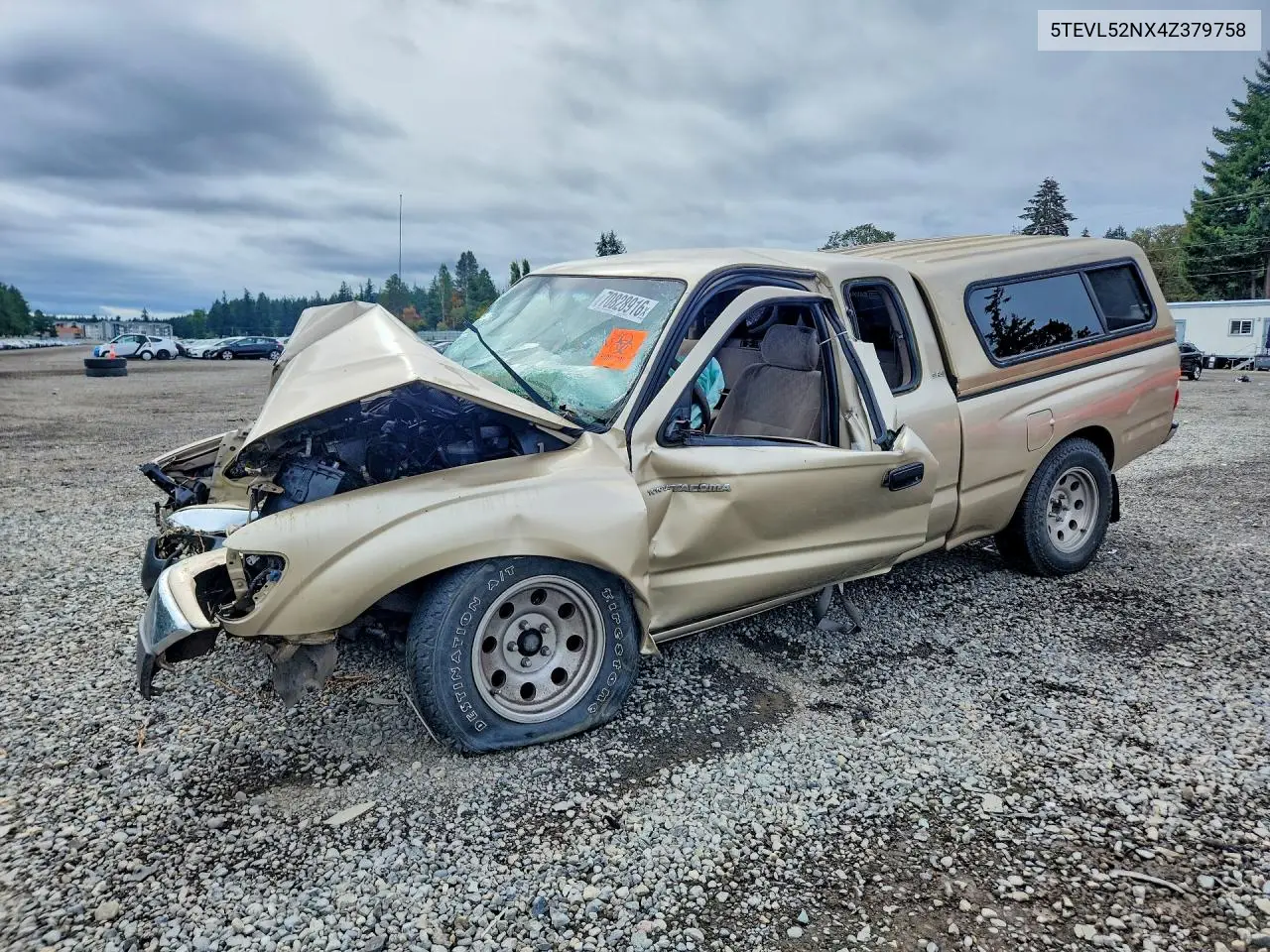 TOYOTA TACOMA 2004, VIN 5TEVL52NX4Z379758