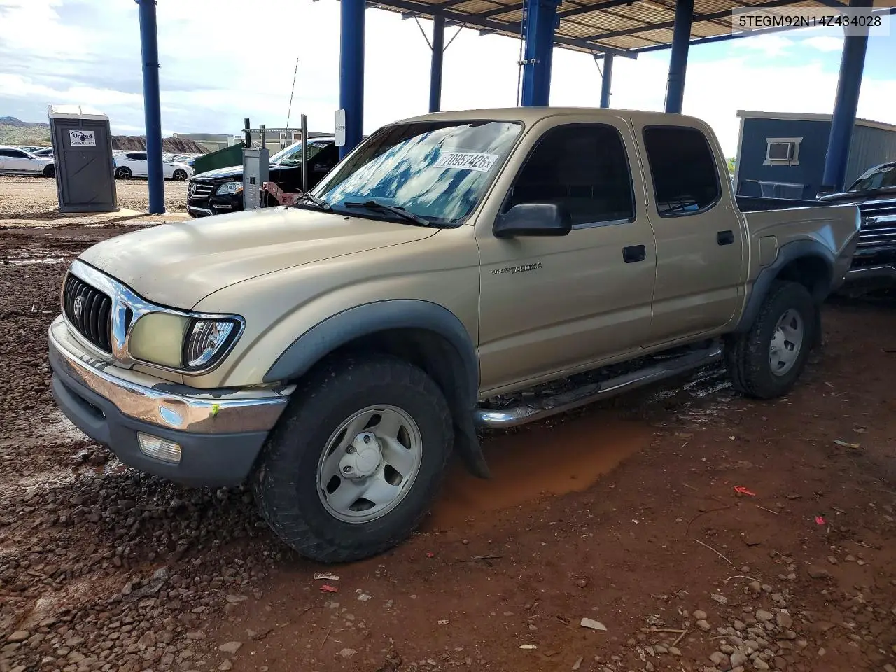TOYOTA TACOMA 2004, VIN 5TEGM92N14Z434028