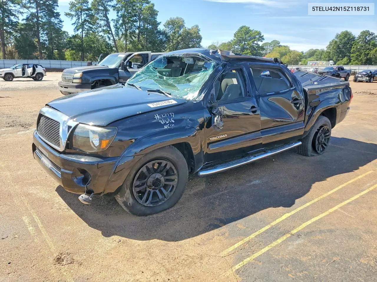 TOYOTA TACOMA 2005, VIN 5TELU42N15Z118731