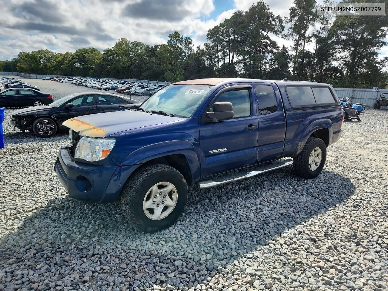 TOYOTA TACOMA 2005, VIN 5TEUU42N05Z007799