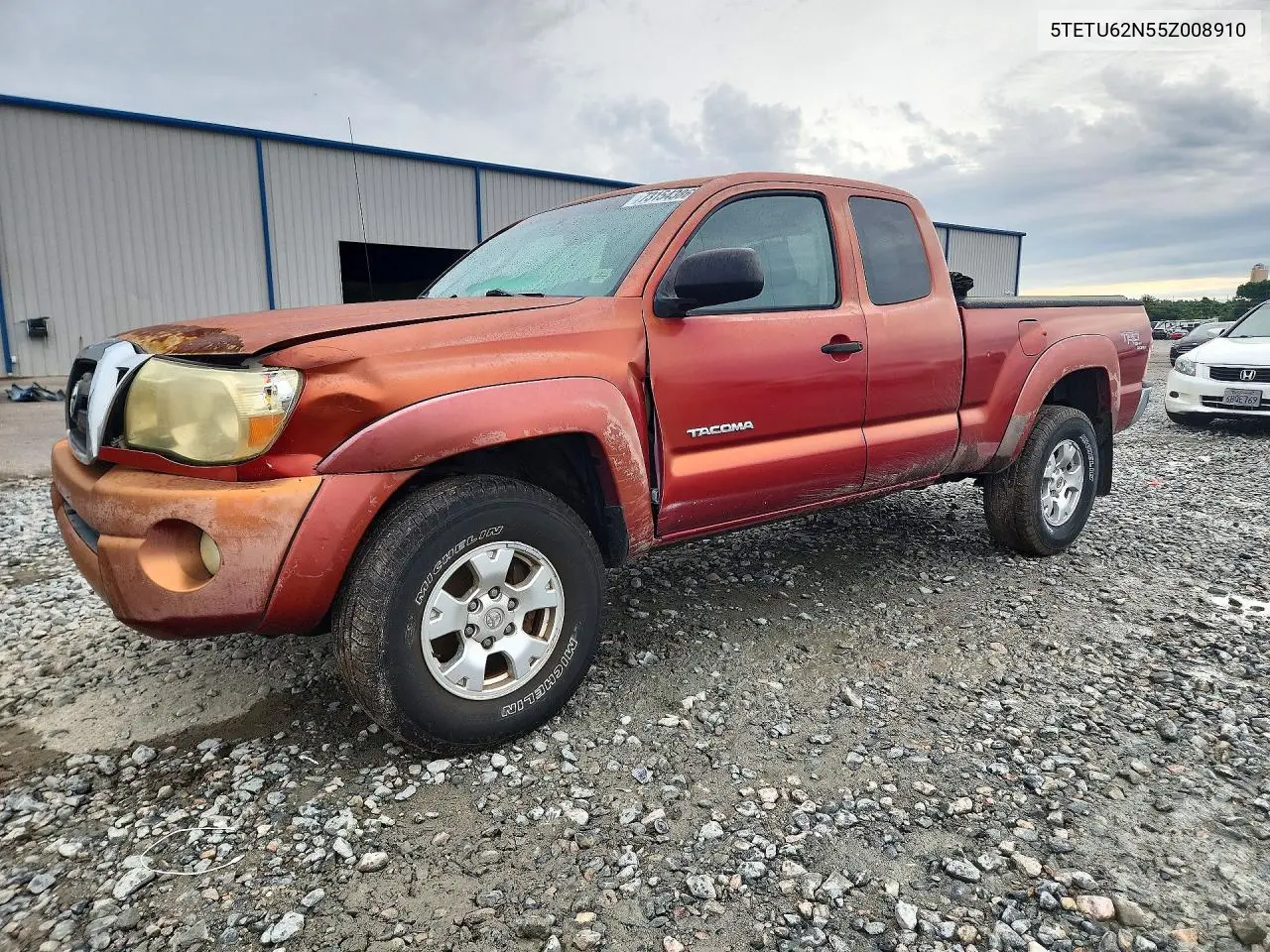 TOYOTA TACOMA 2005, VIN 5TETU62N55Z008910