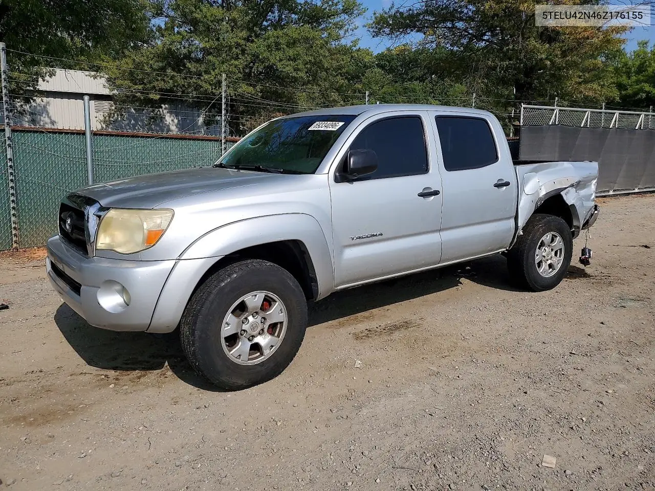 TOYOTA TACOMA 2006, VIN 5TELU42N46Z176155