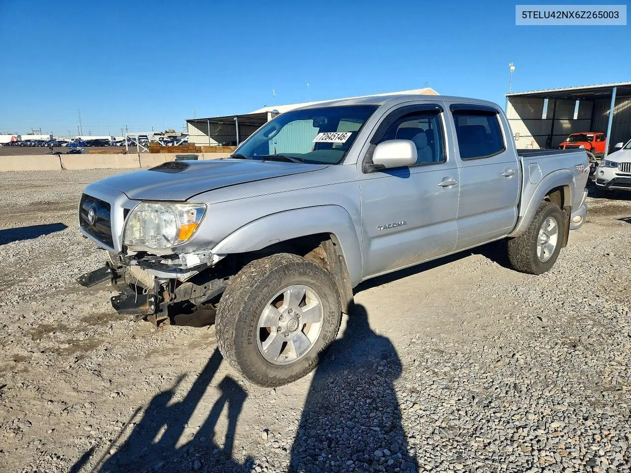 TOYOTA TACOMA 2006, VIN 5TELU42NX6Z265003