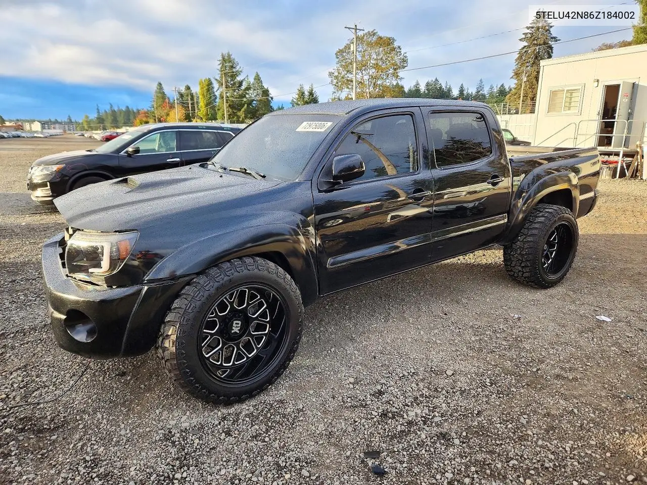 TOYOTA TACOMA 2006, VIN 5TELU42N86Z184002