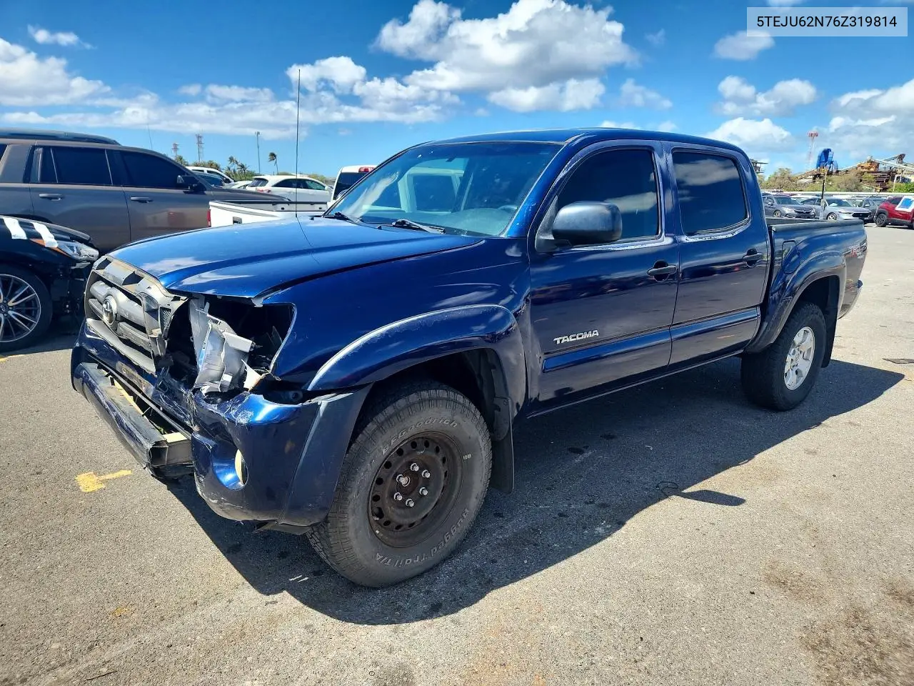 TOYOTA TACOMA 2006, VIN 5TEJU62N76Z319814