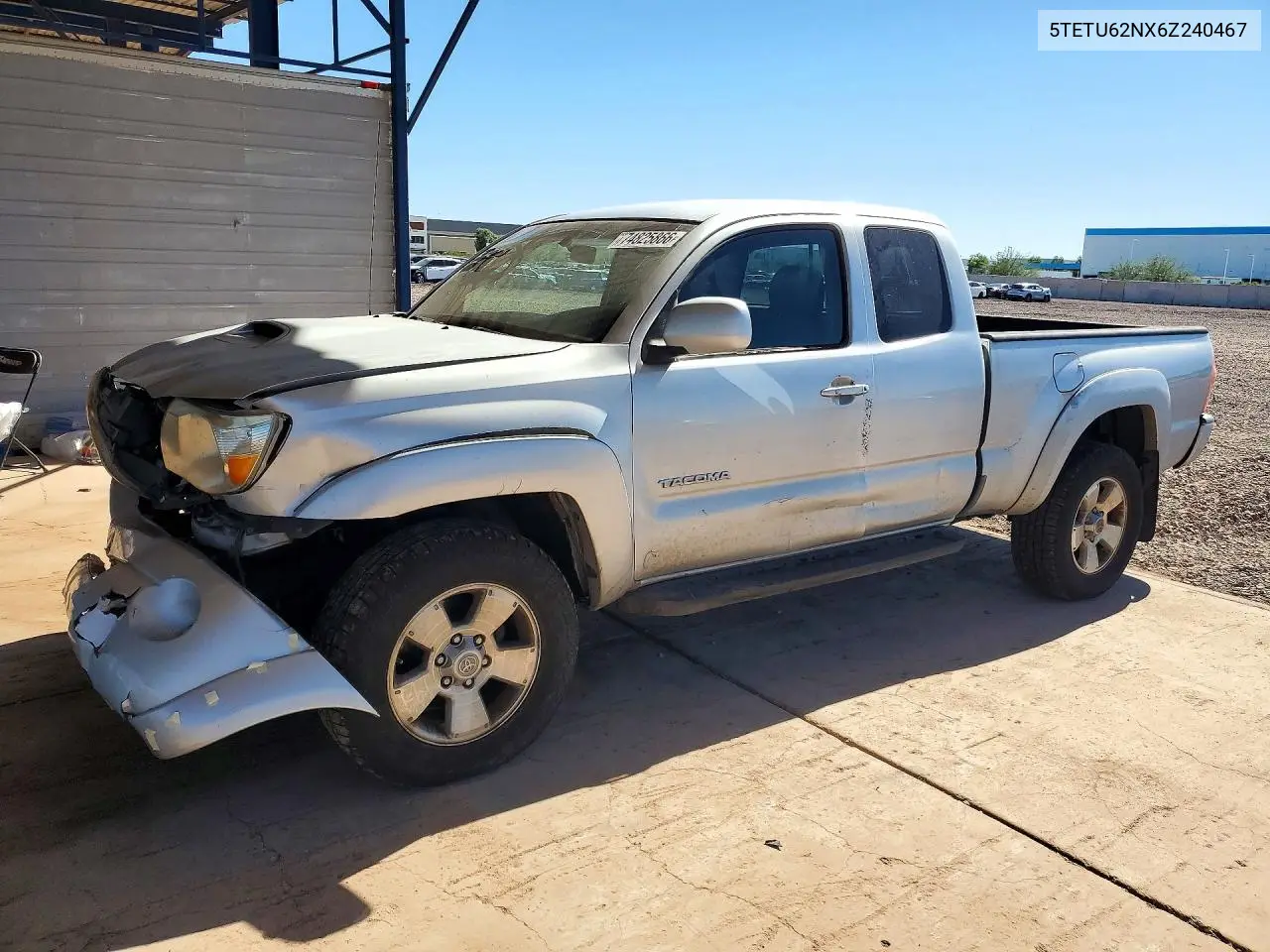 TOYOTA TACOMA 2006, VIN 5TETU62NX6Z240467