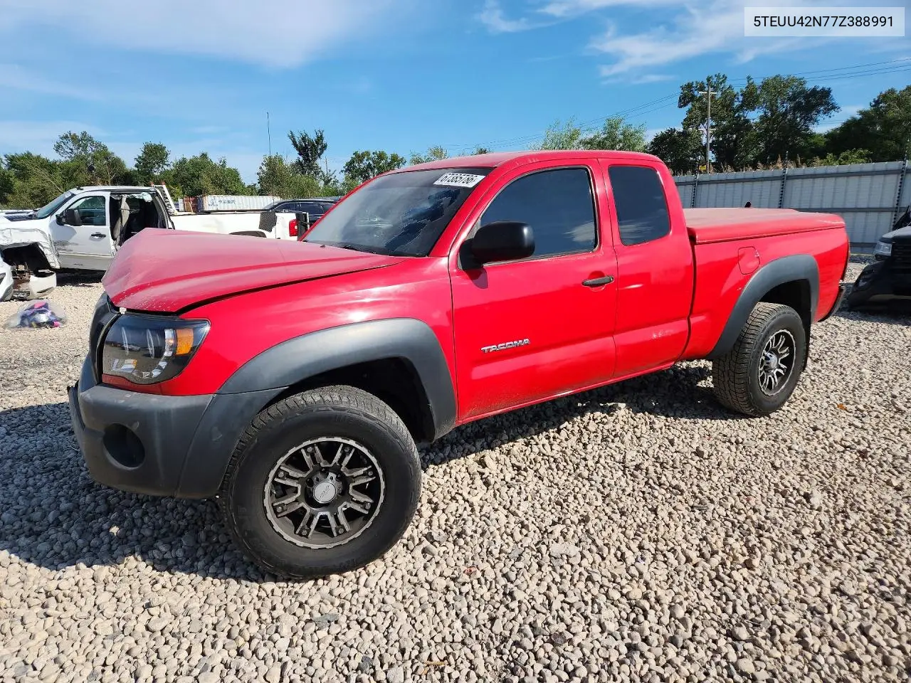 TOYOTA TACOMA 2007, VIN 5TEUU42N77Z388991