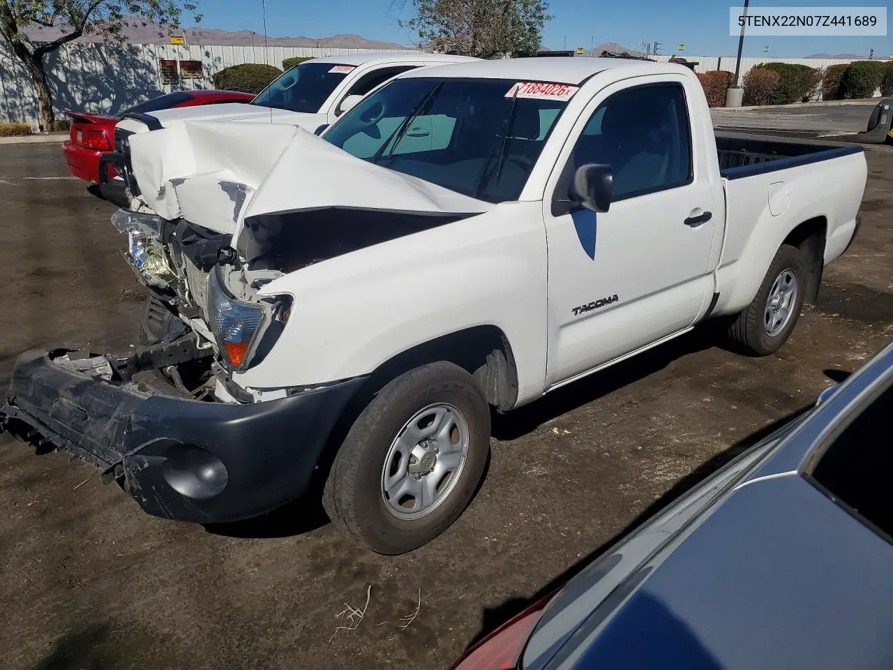 TOYOTA TACOMA 2007, VIN 5TENX22N07Z441689