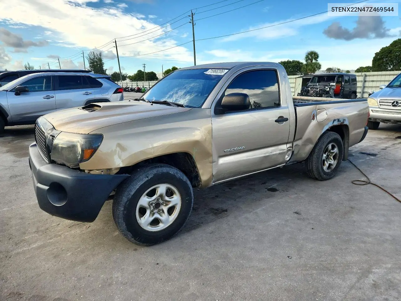 TOYOTA TACOMA 2007, VIN 5TENX22N47Z469544