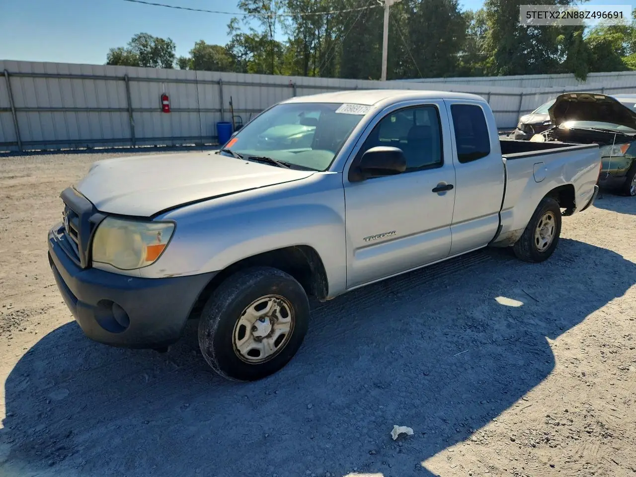 TOYOTA TACOMA 2008, VIN 5TETX22N88Z496691