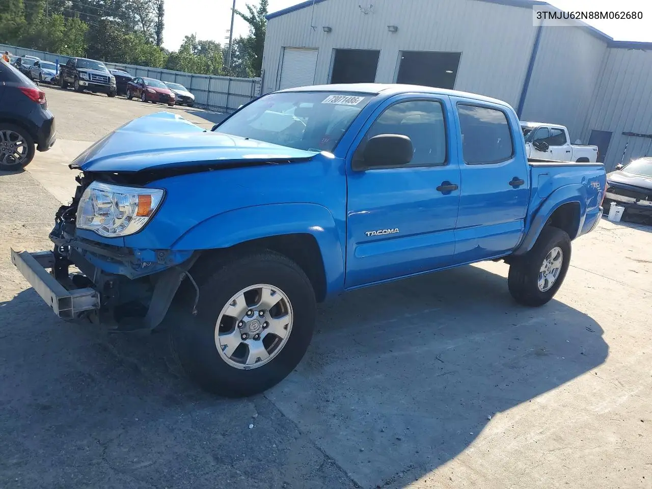 TOYOTA TACOMA 2008, VIN 3TMJU62N88M062680