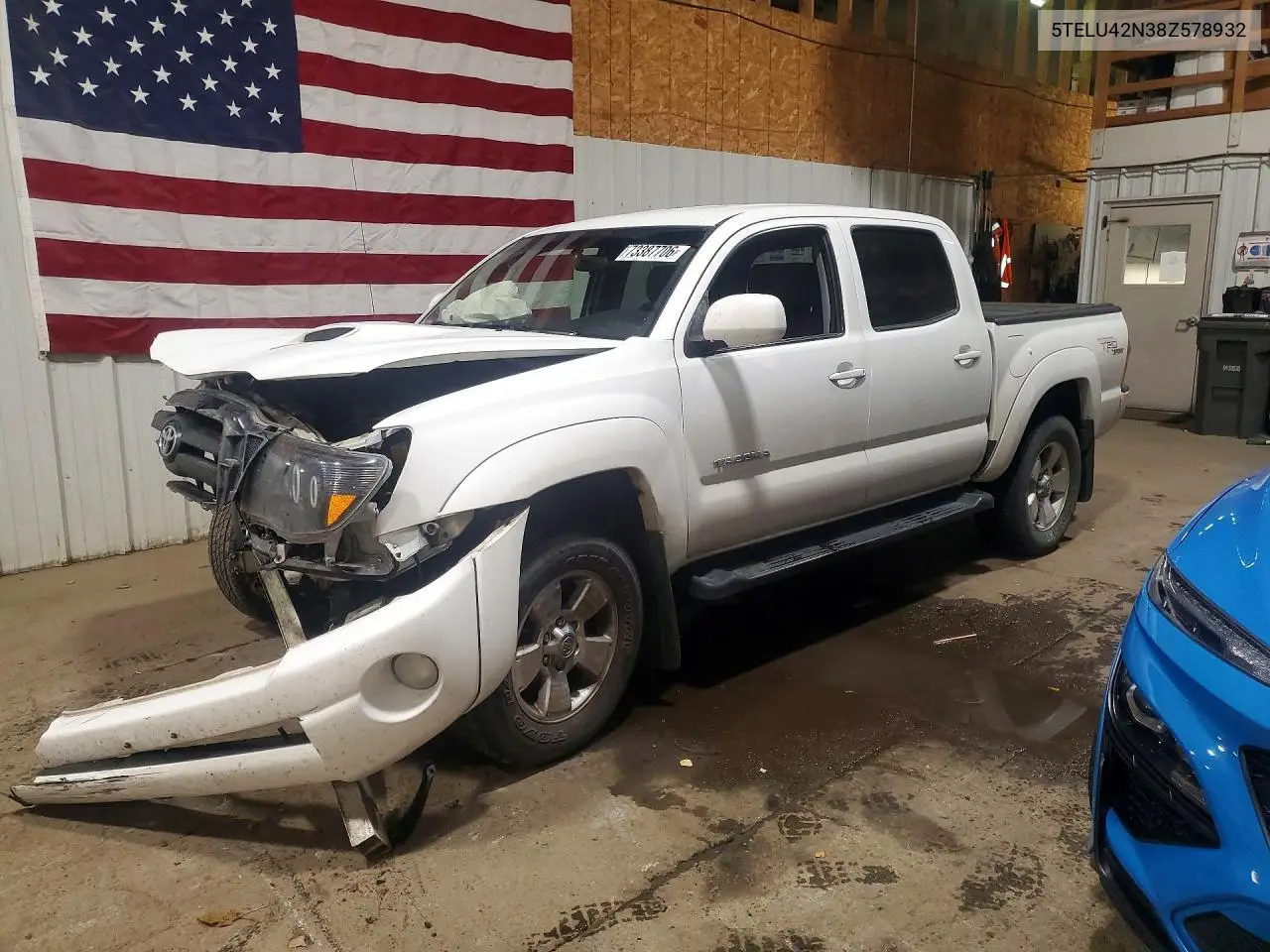 TOYOTA TACOMA 2008, VIN 5TELU42N38Z578932