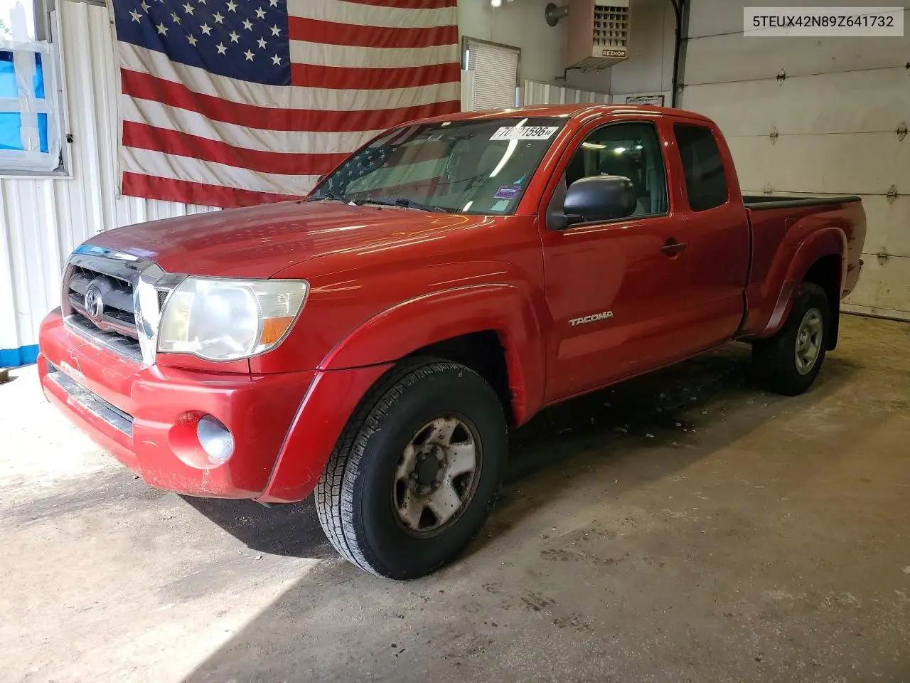 TOYOTA TACOMA 2009, VIN 5TEUX42N89Z641732