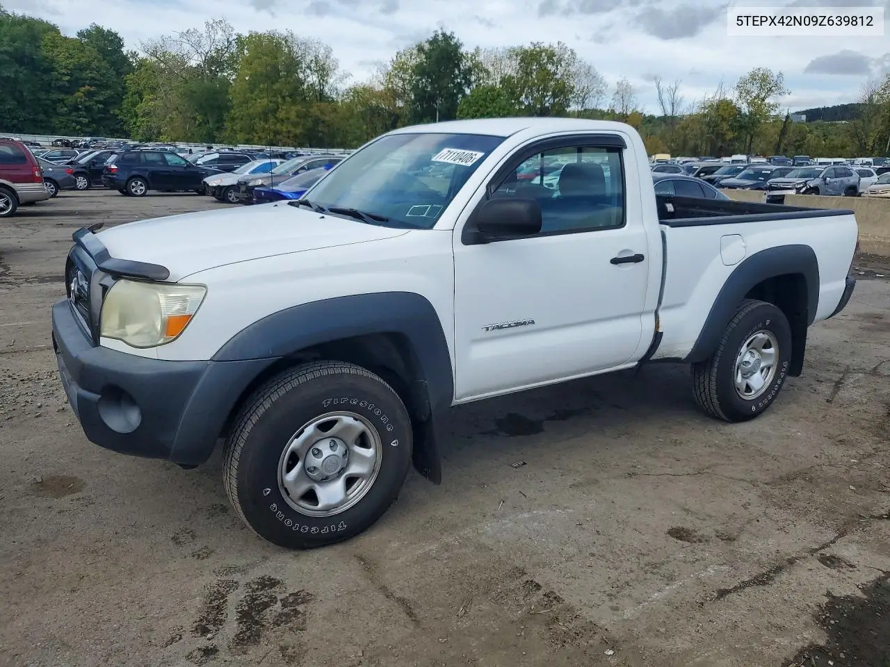 TOYOTA TACOMA 2009, VIN 5TEPX42N09Z639812