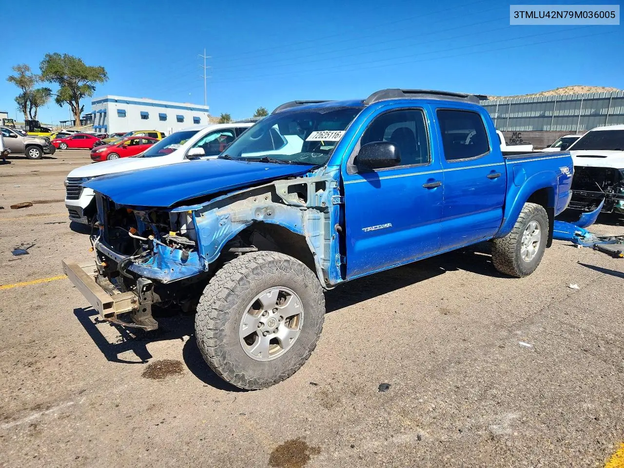 TOYOTA TACOMA 2009, VIN 3TMLU42N79M036005