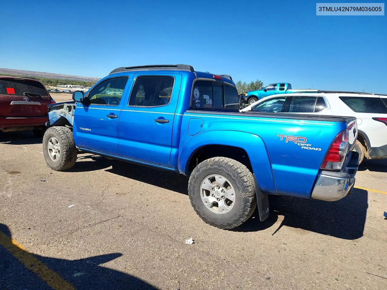 2009 TOYOTA TACOMA VIN 3TMLU42N79M036005 — фото 2