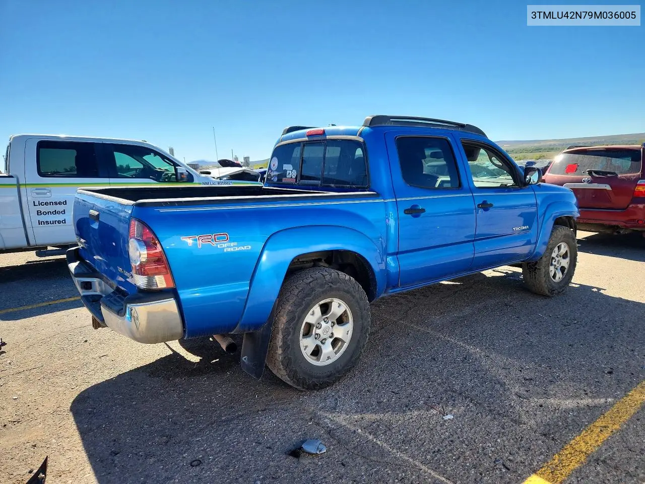 2009 TOYOTA TACOMA VIN 3TMLU42N79M036005 — фото 3