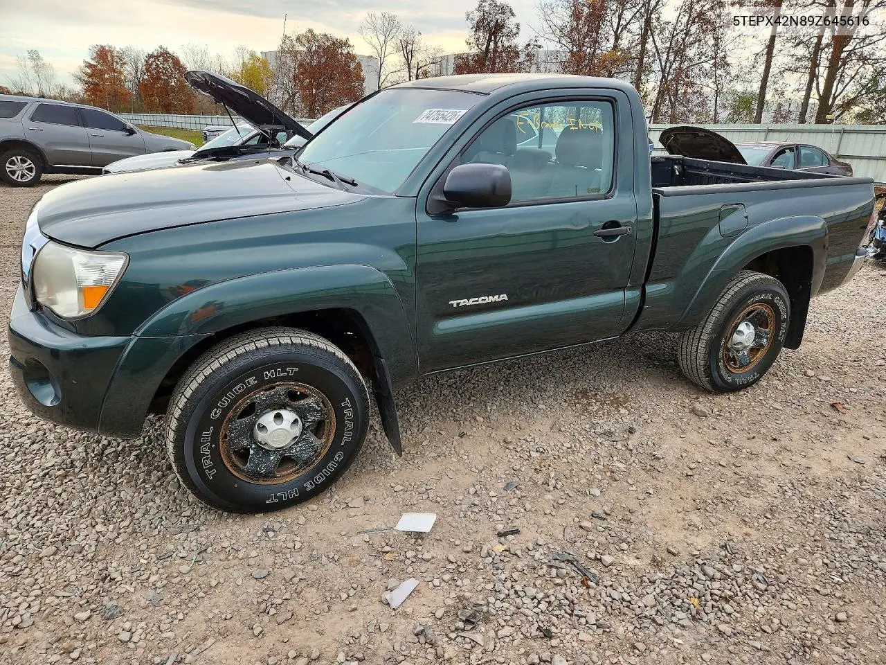 TOYOTA TACOMA 2009, VIN 5TEPX42N89Z645616