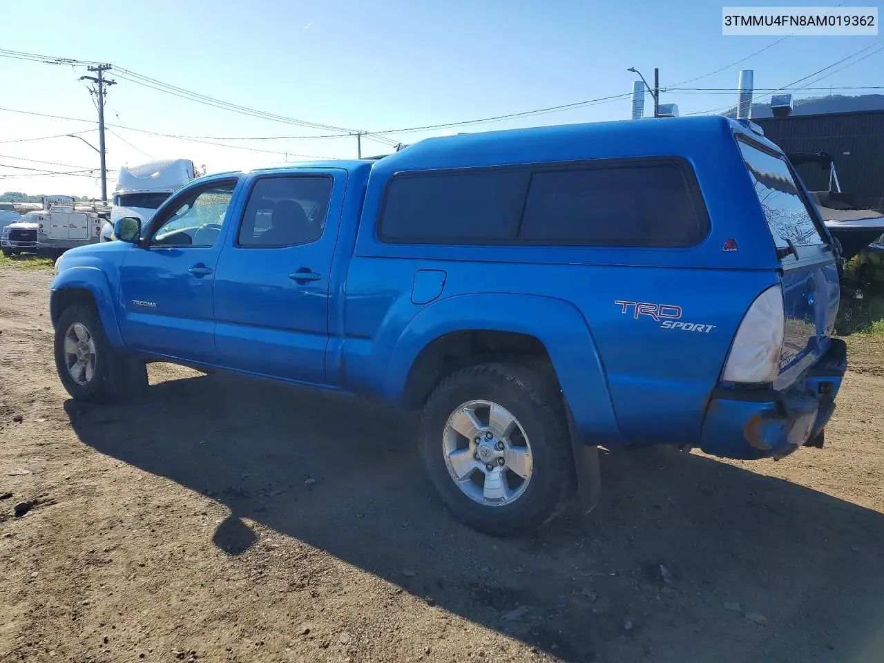 2010 TOYOTA TACOMA VIN 3TMMU4FN8AM019362 — фото 2