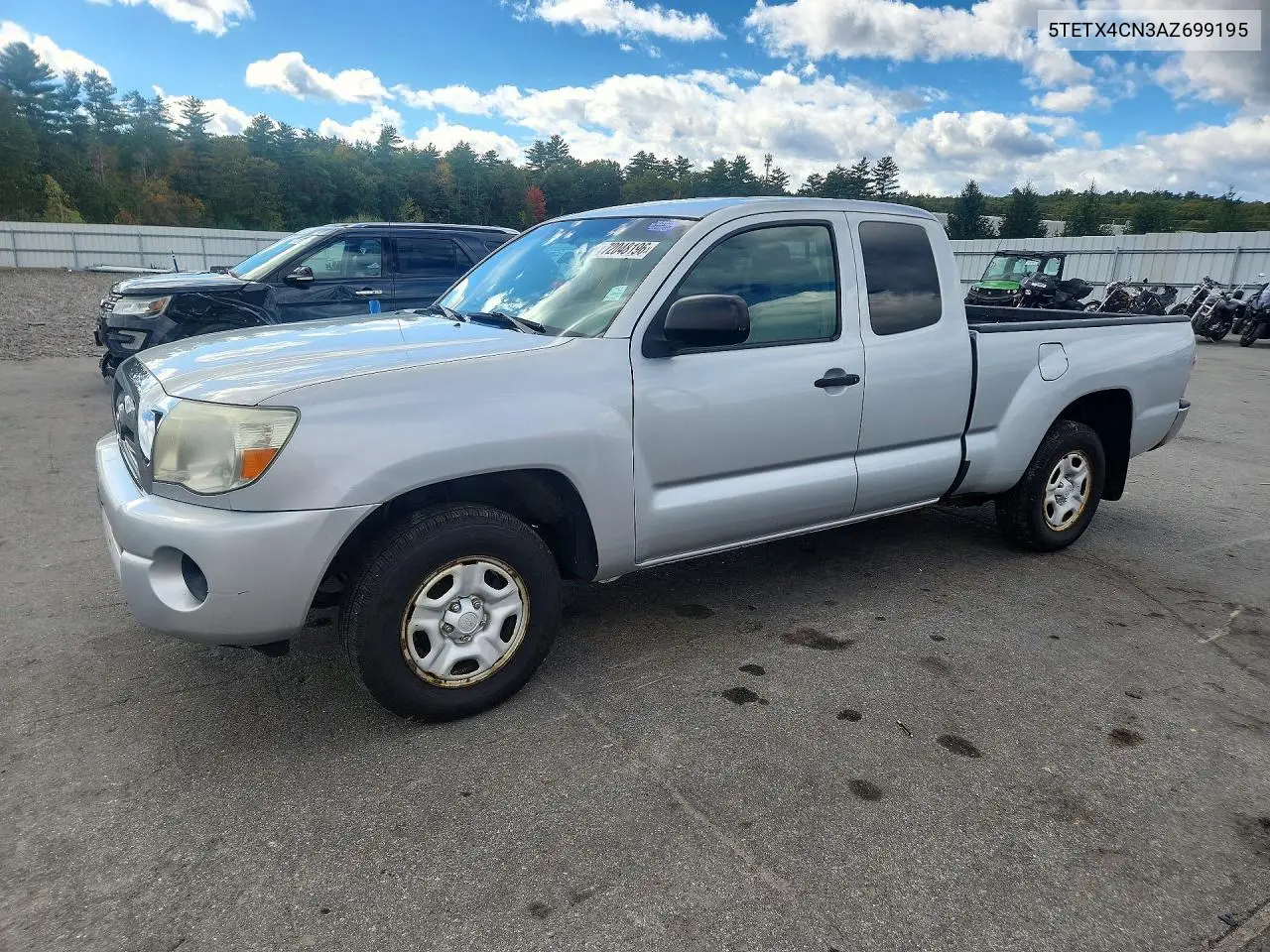 TOYOTA TACOMA 2010, VIN 5TETX4CN3AZ699195