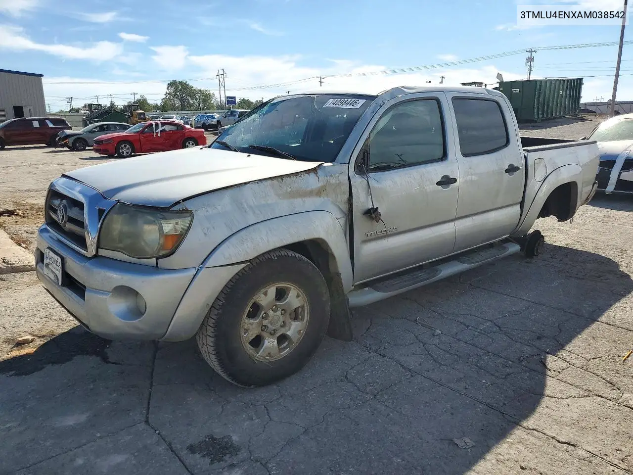 TOYOTA TACOMA 2010, VIN 3TMLU4ENXAM038542