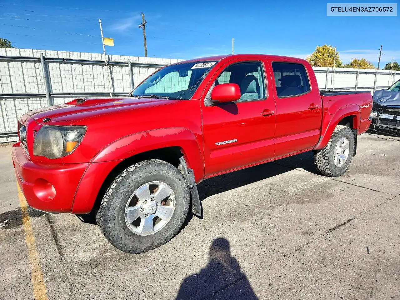 TOYOTA TACOMA 2010, VIN 5TELU4EN3AZ706572