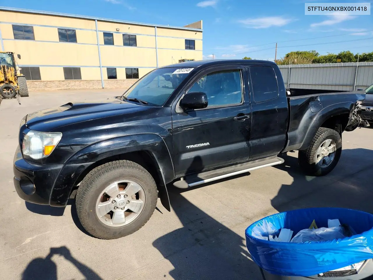 TOYOTA TACOMA 2011, VIN 5TFTU4GNXBX001418