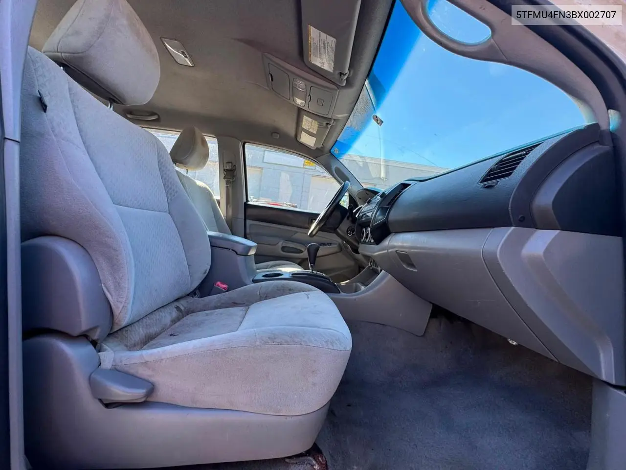 2011 TOYOTA TACOMA VIN 5TFMU4FN3BX002707 — фото 5