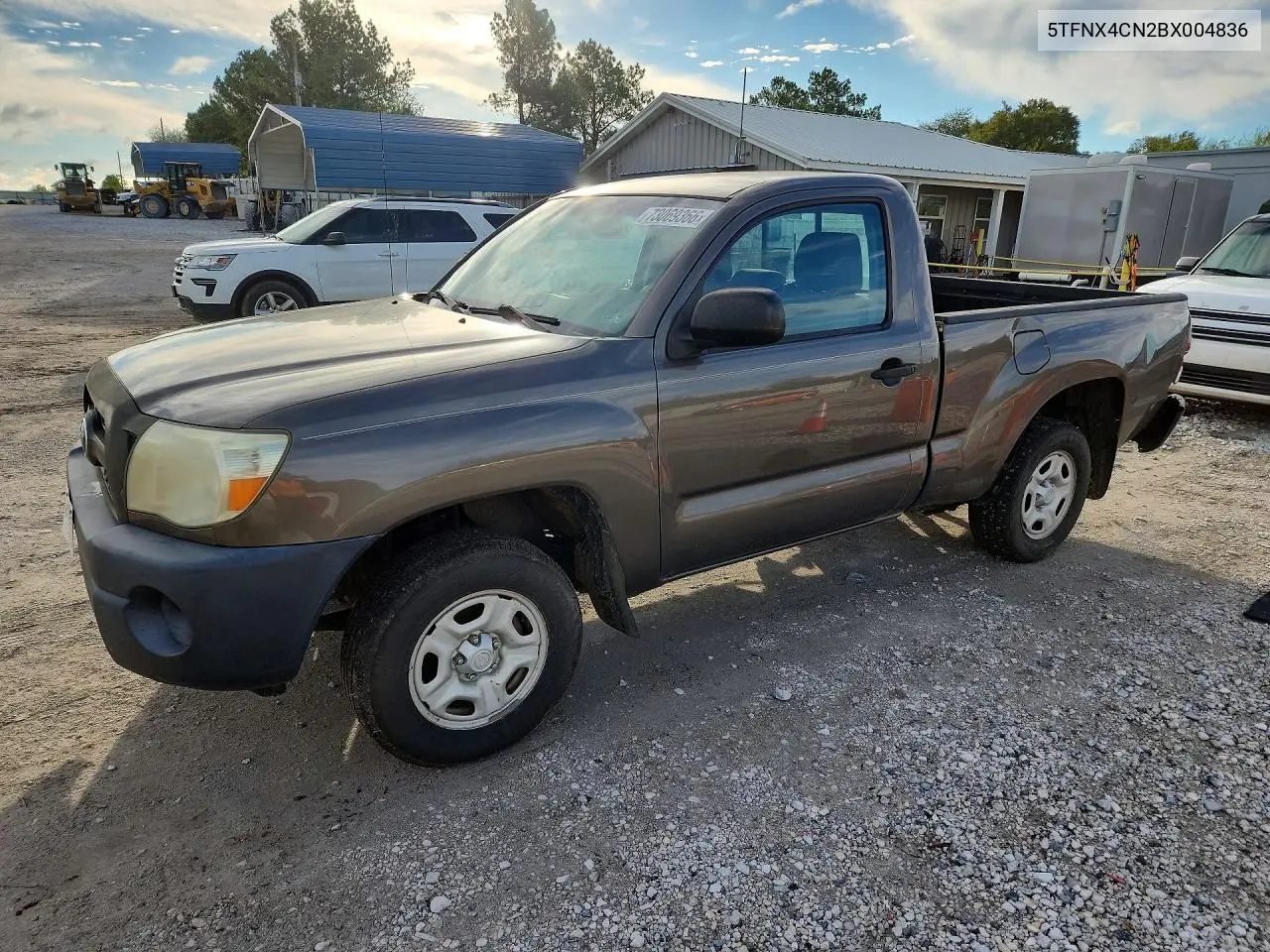 TOYOTA TACOMA 2011, VIN 5TFNX4CN2BX004836