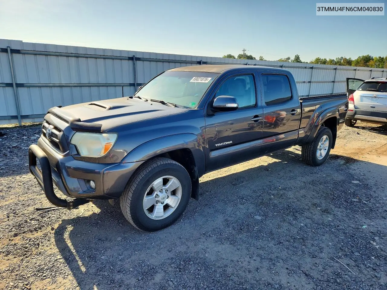 TOYOTA TACOMA 2012, VIN 3TMMU4FN6CM040830