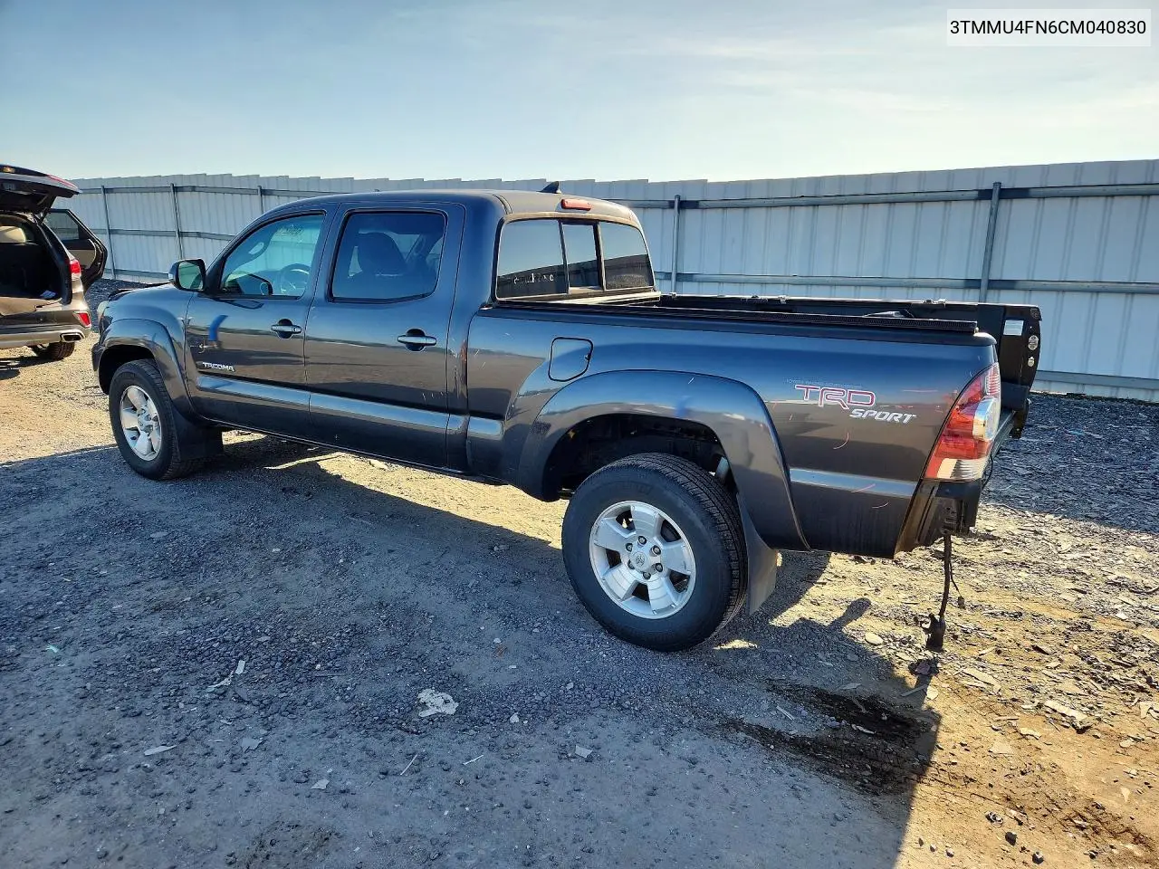 2012 TOYOTA TACOMA VIN 3TMMU4FN6CM040830 — фото 2
