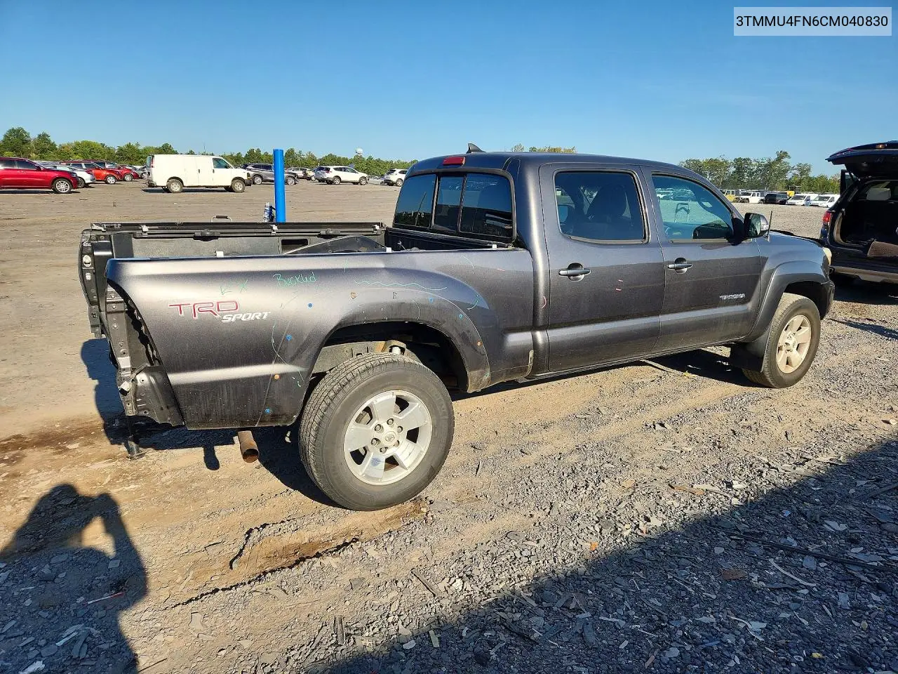 2012 TOYOTA TACOMA VIN 3TMMU4FN6CM040830 — фото 3