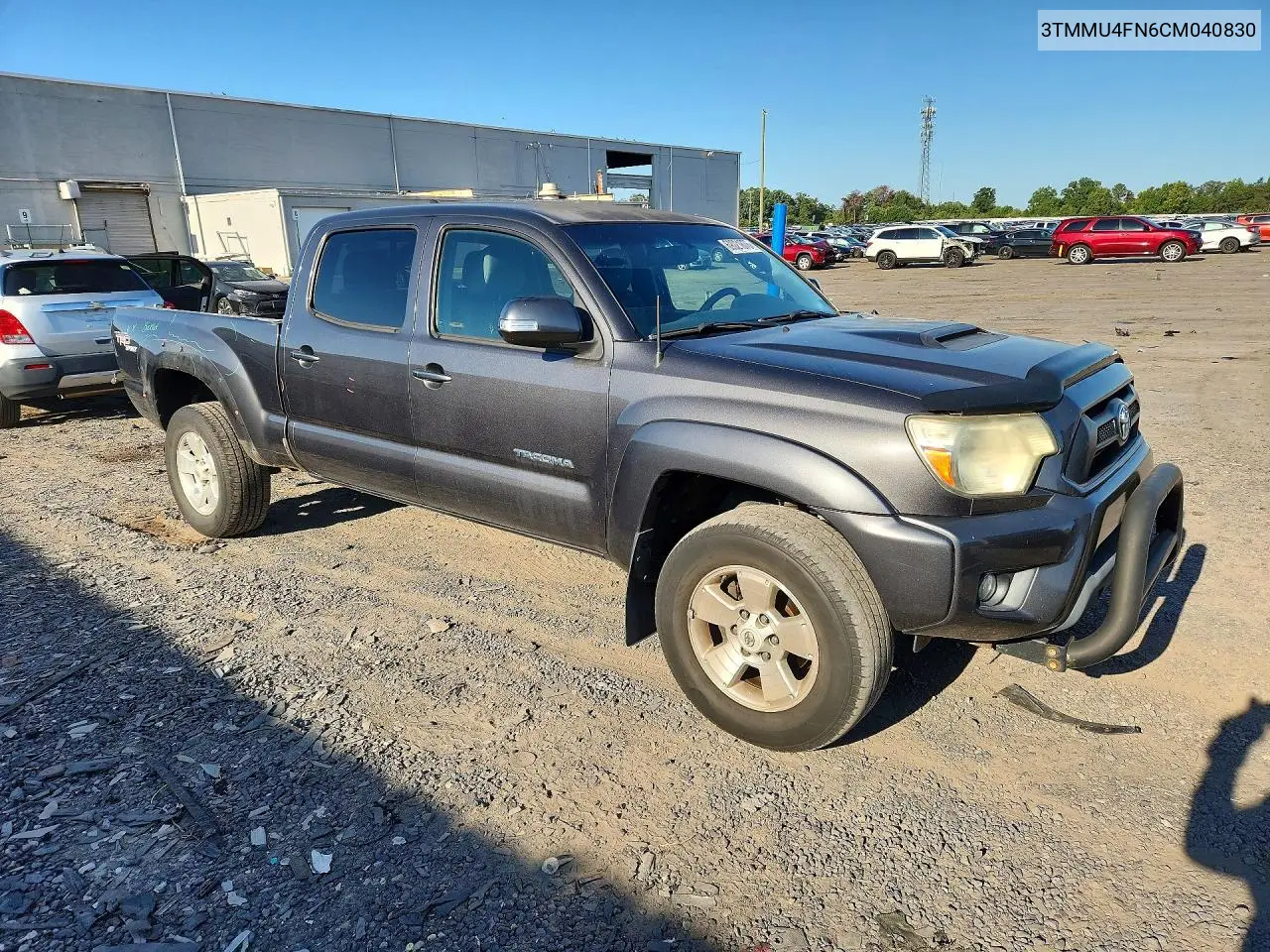 2012 TOYOTA TACOMA VIN 3TMMU4FN6CM040830 — фото 4