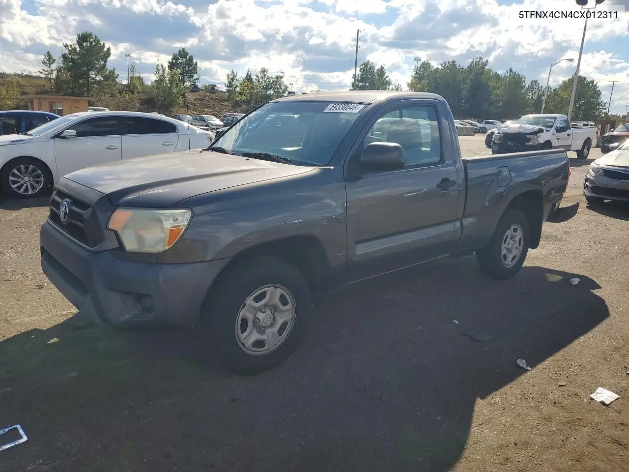 TOYOTA TACOMA 2012, VIN 5TFNX4CN4CX012311