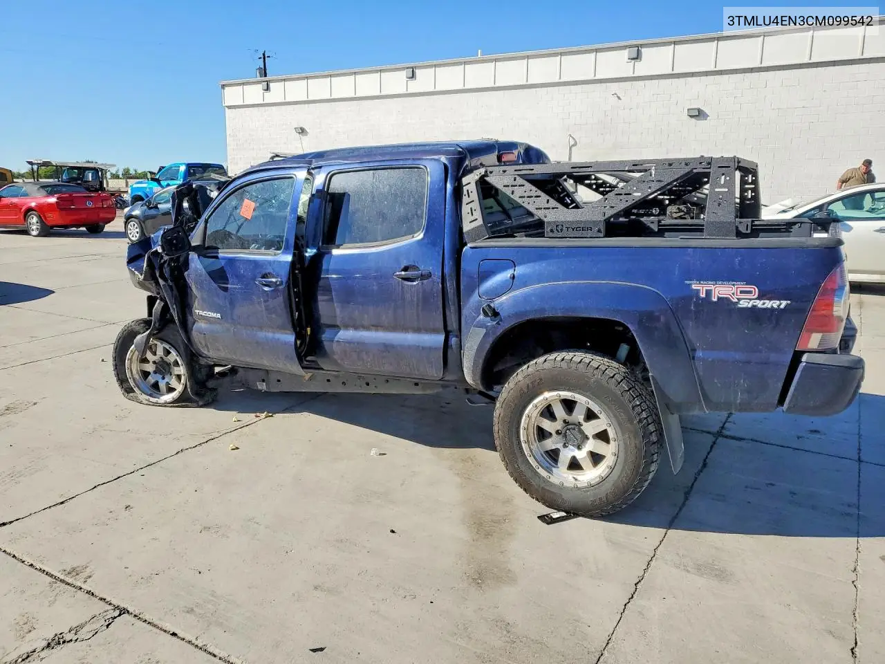 2012 TOYOTA TACOMA VIN 3TMLU4EN3CM099542 — фото 2