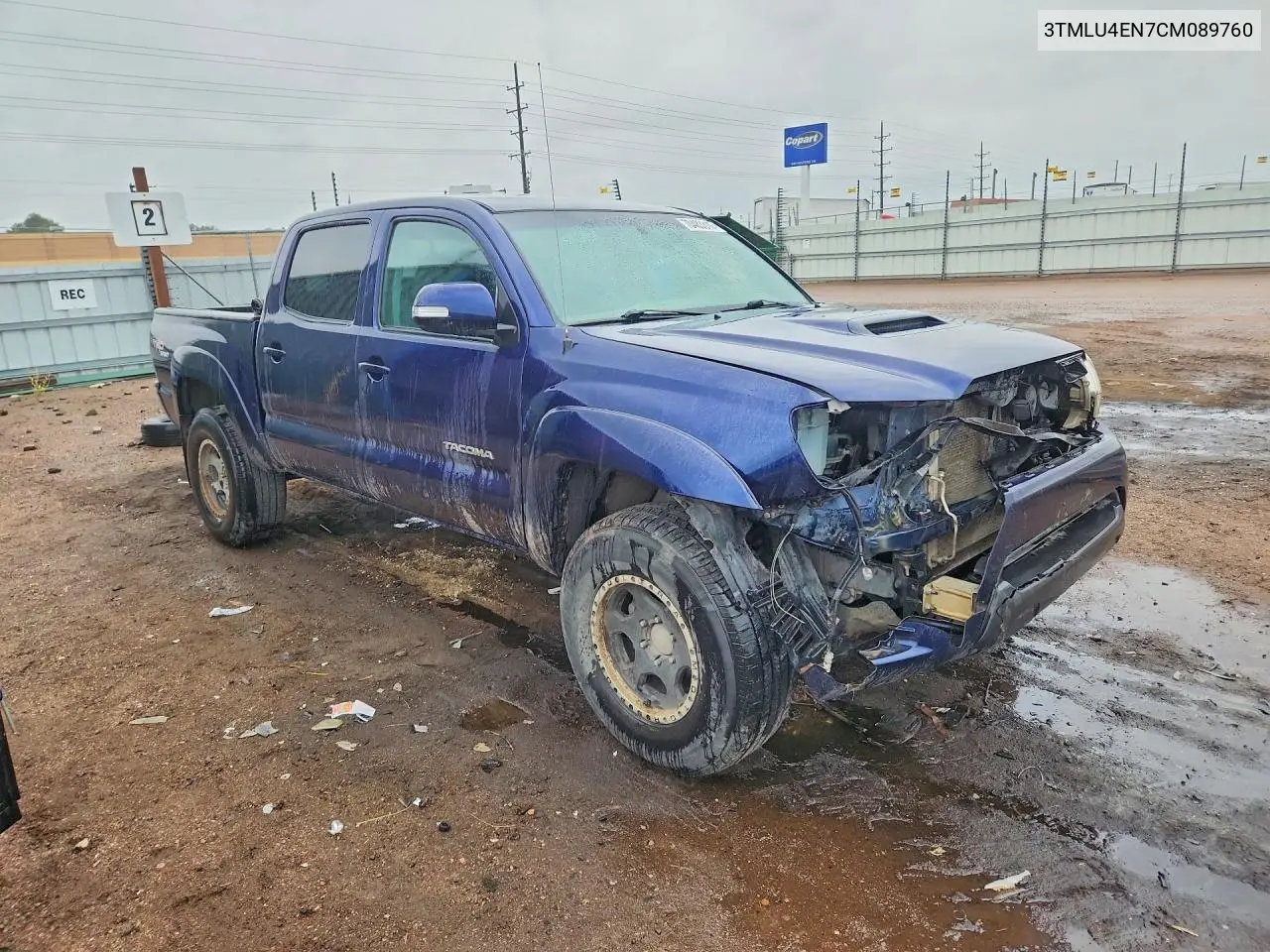 2012 TOYOTA TACOMA VIN 3TMLU4EN7CM089760 — фото 4