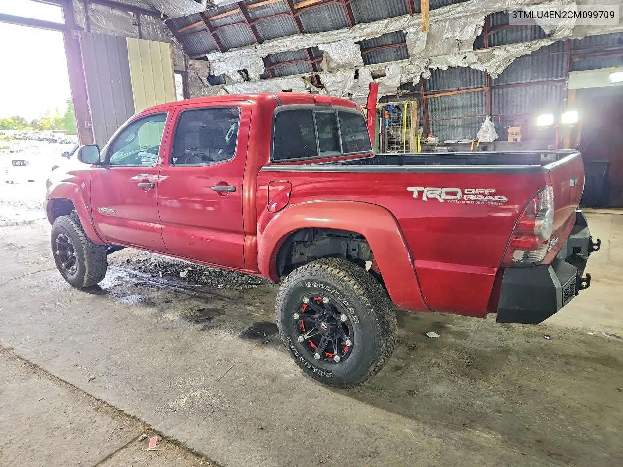 2012 TOYOTA TACOMA VIN 3TMLU4EN2CM099709 — фото 2
