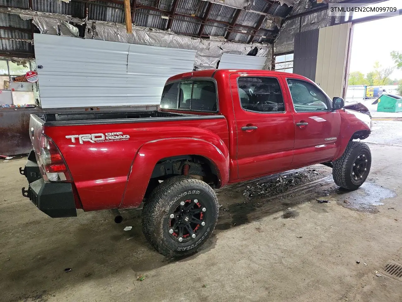 2012 TOYOTA TACOMA VIN 3TMLU4EN2CM099709 — фото 3