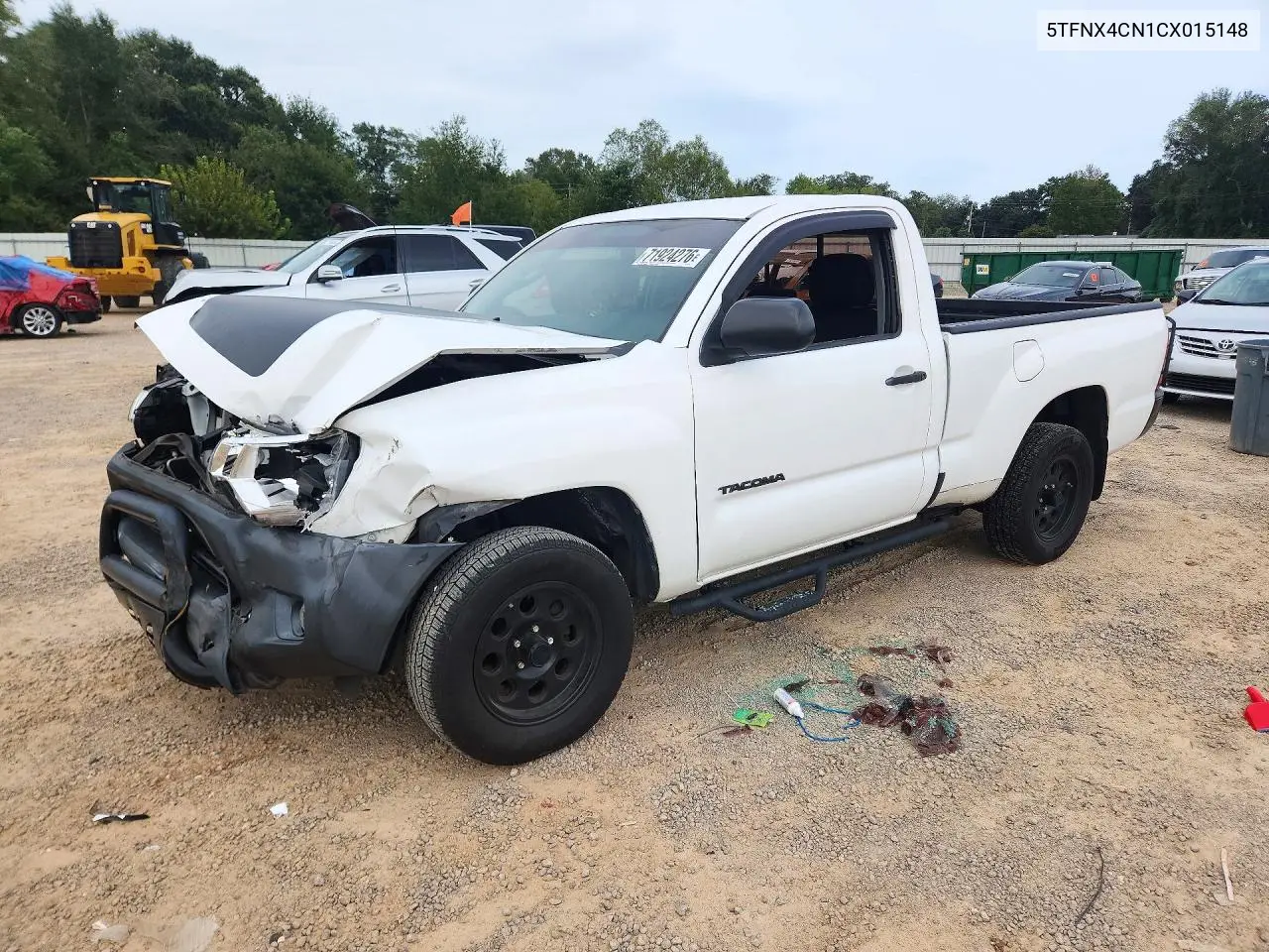 TOYOTA TACOMA 2012, VIN 5TFNX4CN1CX015148