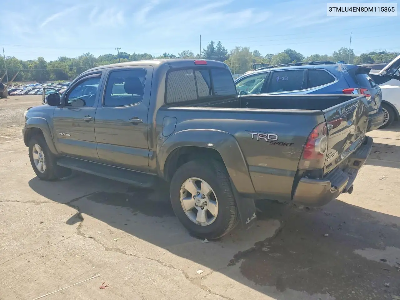 2013 TOYOTA TACOMA VIN 3TMLU4EN8DM115865 — фото 2
