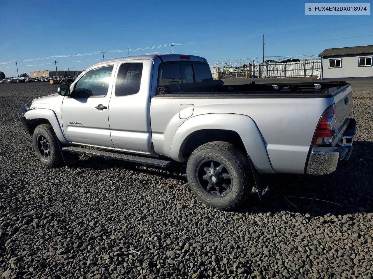 2013 TOYOTA TACOMA VIN 5TFUX4EN2DX018974 — фото 2